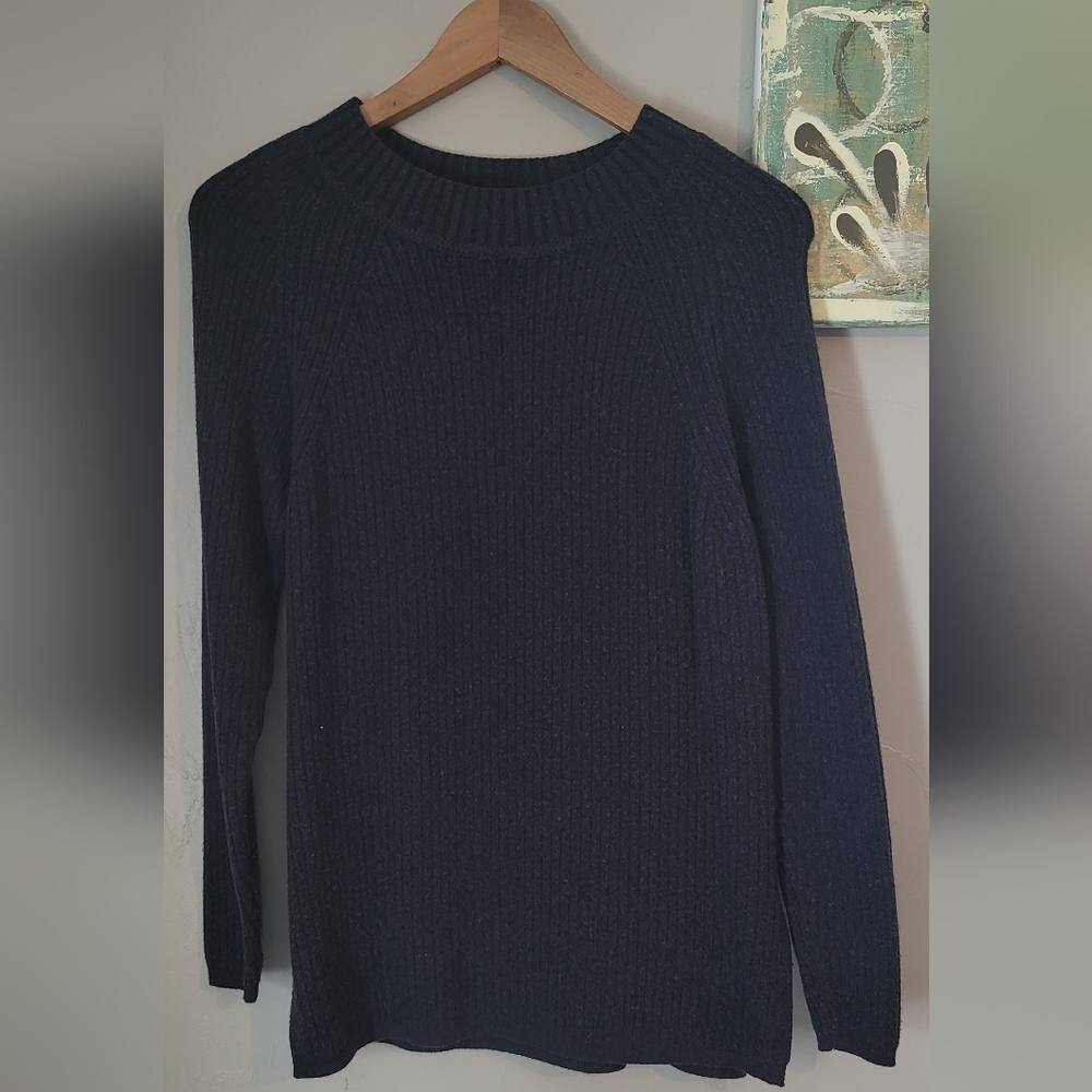 Denver Hayes Dark Blue Crew Neck Sweater